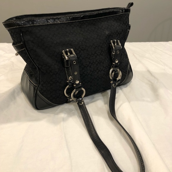 Black Coach Purse - Picture 2 of 5